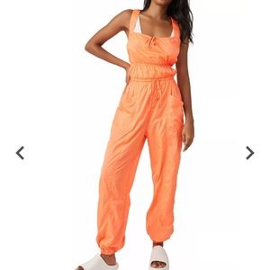 Vibrant Orange Jumpsuit